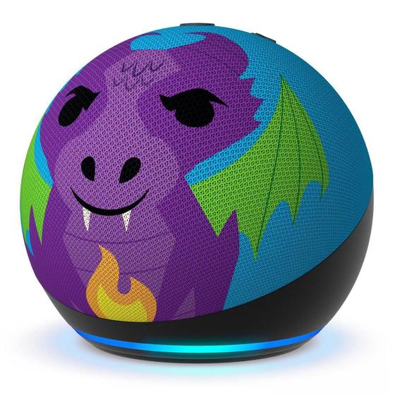 Imagem de Speaker Amazon Echo Dot Kids 5 Ger Alexa/Bt Fire Dragon