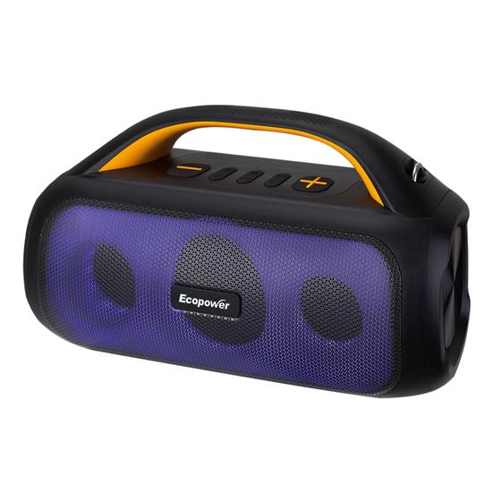 Imagem de Speaker Ecopower EP-S105 - USB/SD/Aux - Bluetooth - 60W - A Prova D'Agua - Preto