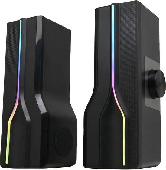 Imagem de Speaker Satellite AS-92002 USB 2.0 RGB - Preto