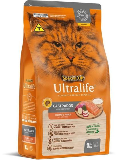 Imagem de Special Cat Ultralife Castrados Salmão E Arroz 1Kg