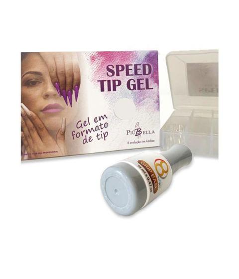 Imagem de Speed gel tip stiletto 100 un + grip base - piu bella