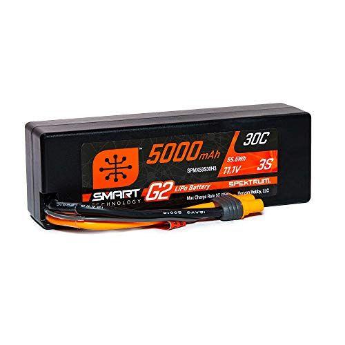 Imagem de Spektrum 11.1V 5000mAh 3S 30C Smart LiPo G2 Hard Case: IC3, SPMX53S30H3