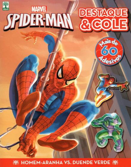 Imagem de Spider-Mann - Destaque e Cole - Mais de 60 Adesivos - Abril