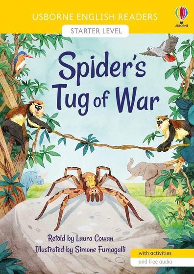 Imagem de Spider's Tug Of War - Usborne English Readers - Level Starter - Book With Activities And Free Audio