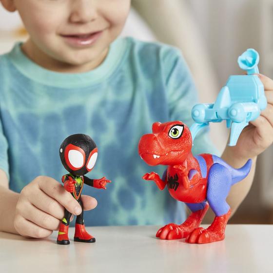 Imagem de Spidey & Amigos Miles Morales E Spidey Rex - Hasbro G0124