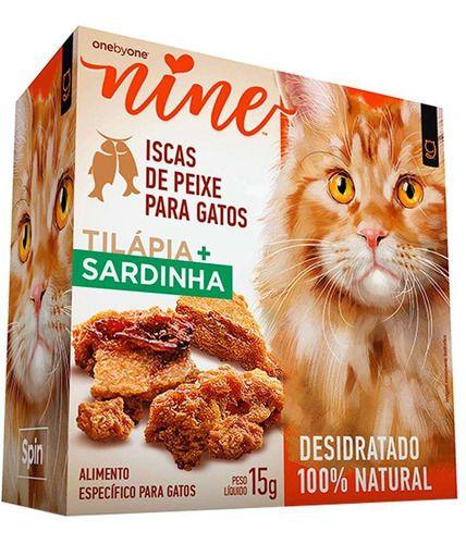 Imagem de Spin pet snack nine cat 15g tilapia e sardinha