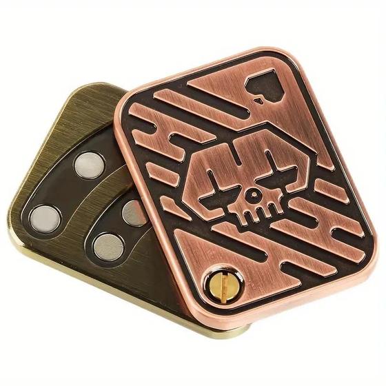 Imagem de Spinner Fidget Adulto de Metal - Giroscópio para Alívio do Estresse