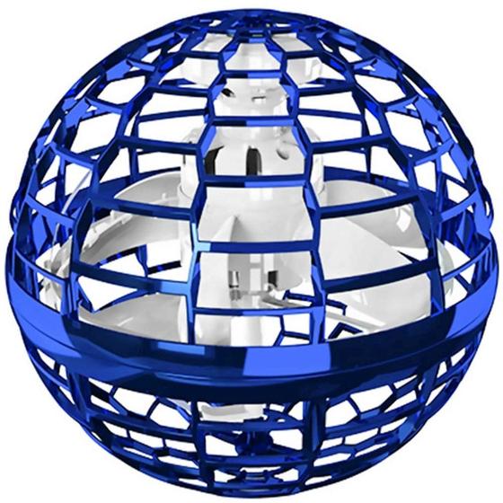 Imagem de Spinner Voador Led Flynova Pro Bola Esfera Mini Drone Azul