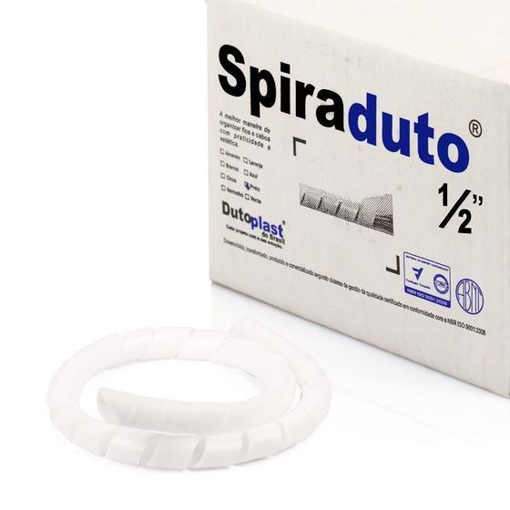 Imagem de Spiraduto 1/2 Organizador De Cabos - Dutoplast - Branco 5M