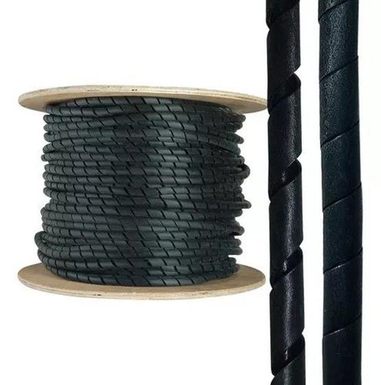 Spiraduto Organizador de Fios e Cabos Espiral 1/2" 13mm 50 Metros Menor preço em Spiraduto Organizador de Fios e Cabos Espiral 1/2" 13mm 50 Metros