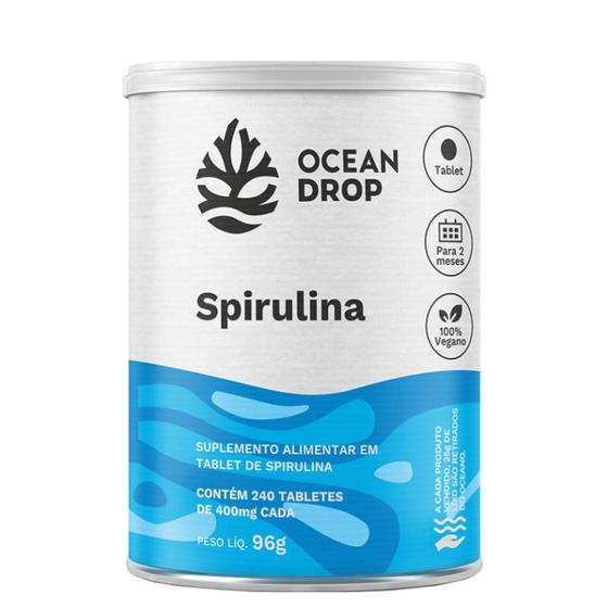 Imagem de Spirulina 240 tablets 400mg - Ocean Drop