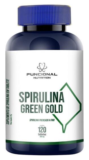 Imagem de Spirulina Green Gold 600mg 12 cápsulas - Funcional Nutrition
