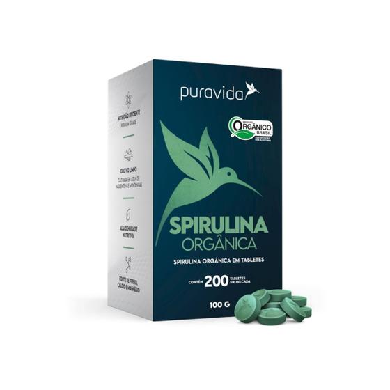 Imagem de Spirulina Orgânica Pura Vida 200 Tabletes