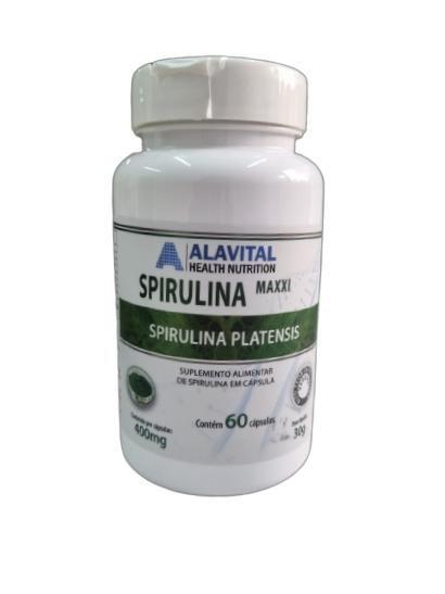 Imagem de Spirulina Platensis Maxx Alavital 60 Cápsulas