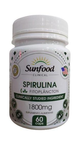 Imagem de Spirulina sunfood 900mg 60 caps