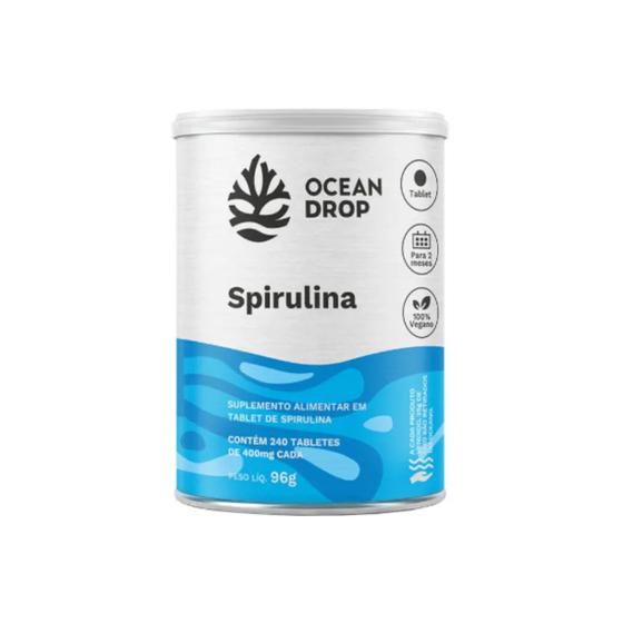 Imagem de Spirulina Suplemento Alimentar Em Pó 240 Tabletes 96 Gramas