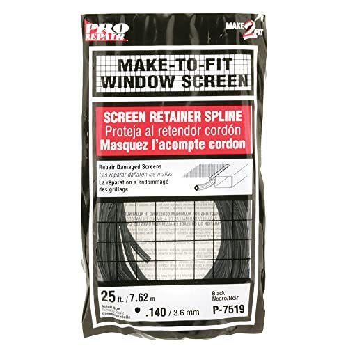 Imagem de Spline de retentor de tela P 7519 prime-line, .140-in, 25 pés, Preto