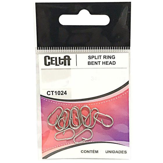 Imagem de Split Ring Bente Head Celta CT1024 Nº16 40lb Cartela com 10un