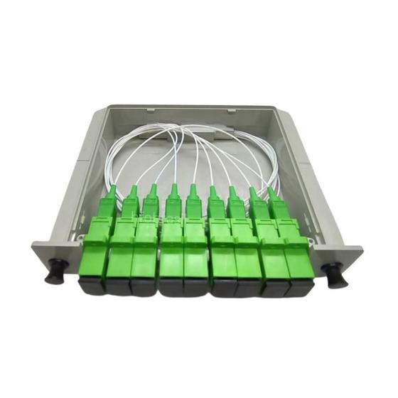 Imagem de Splitter Box Modular 1X8 Apc Fibra Óptica Rede Internet Pon