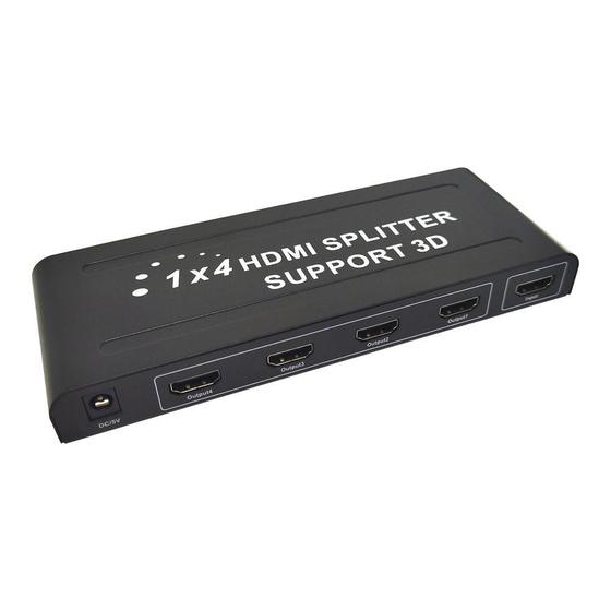 Splitter Conversor Divisor Hdmi 1X4 Full Hd 4K 3D Lt-668 Menor preço em Splitter Conversor Divisor Hdmi 1X4 Full Hd 4K 3D Lt-668