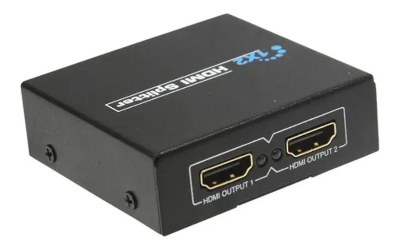 Imagem de Splitter Distribuidor Cabo Hdmi 1x2 Divisor Full Hd 1.4 3d