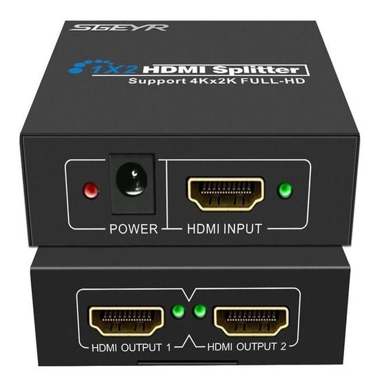 Splitter Divisor Hdmi Hdcp 1 Entrada 2 Saídas Full Hd 1x2 3d Menor preço em Splitter Divisor Hdmi Hdcp 1 Entrada 2 Saídas Full Hd 1x2 3d