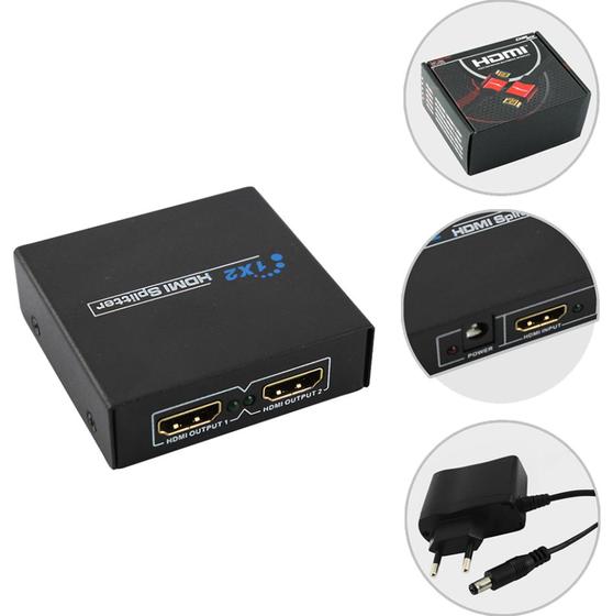 Imagem de Splitter HDMI 1.3 1 Entrada X 4 Saidas Preto CHIP SCE