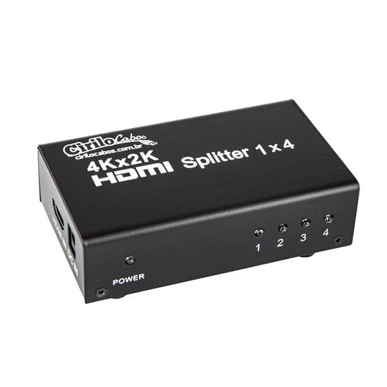 Imagem de Splitter Hdmi 1 X 4 Saídas Cirilo Cabos