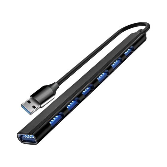 Imagem de Splitter USB Tipo C Multiporta - USB 3.0, 2.0, Alta Velocidade 5Gbps