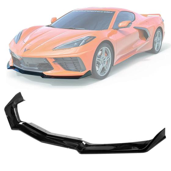 Imagem de Spoiler Dianteiro Chevrolet Corvette Black Piano Para-Choque