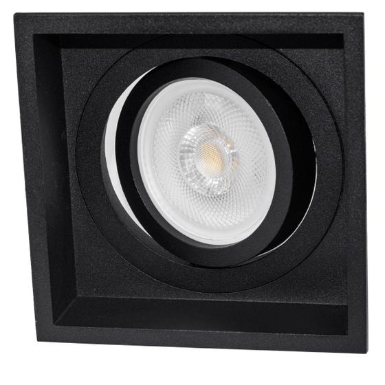 Imagem de Spot de Embutir Slim Frame Preto YA002 Bella + LED PAR20 BQ ST2729