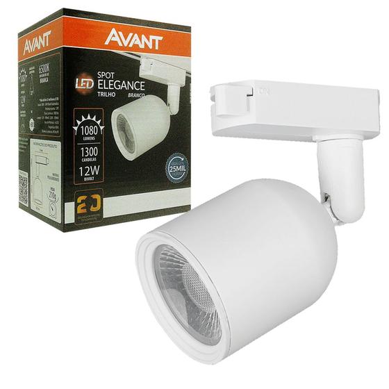 Imagem de Spot De Trilho Elegance Branco 12W Bivolt Avant 3000K