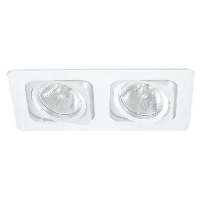 Imagem de Spot Duplo Embutir Direcionavel 2xar70 - Branco - NS6702B