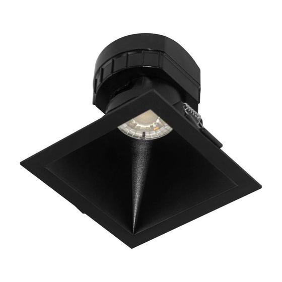 Imagem de Spot Embutir Downlight Twist Led Quadrado 8w Bivolt - Preto