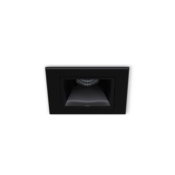 Imagem de Spot Embutir Recuado Picco 34 Interlight 3W LED - Luz Amarela Bivolt - Preto