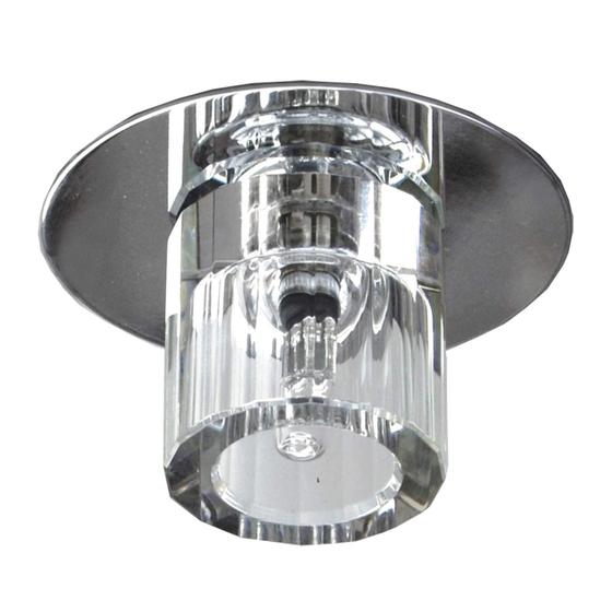 Spot Embutir Redondo Cristal 5cmx8cm 50W G4 Bella Iluminação Bivolt Cromado Menor preço em Spot Embutir Redondo Cristal 5cmx8cm 50W G4 Bella Iluminação Bivolt Cromado