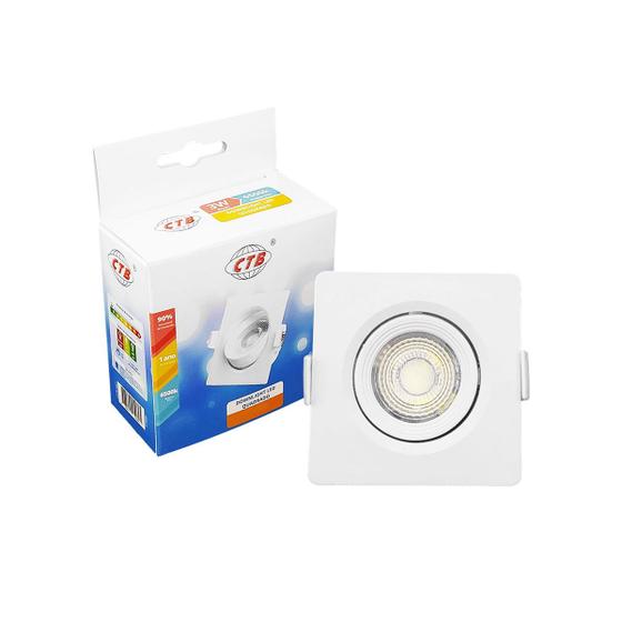 Imagem de Spot Led 5W Downlight Quadrado Branco Frio Embutir