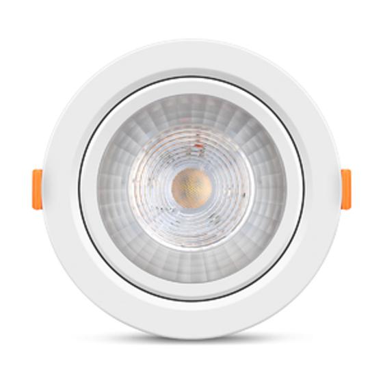 Spot Led 9w Redondo 6500K Branco Frio Dicróica Direcionável Embutir Menor preço em Spot Led 9w Redondo 6500K Branco Frio Dicróica Direcionável Embutir