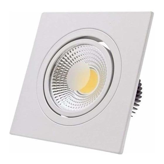 Imagem de Spot Led Cob Embutir Quadrado 12W Supimpa Avant 4000k