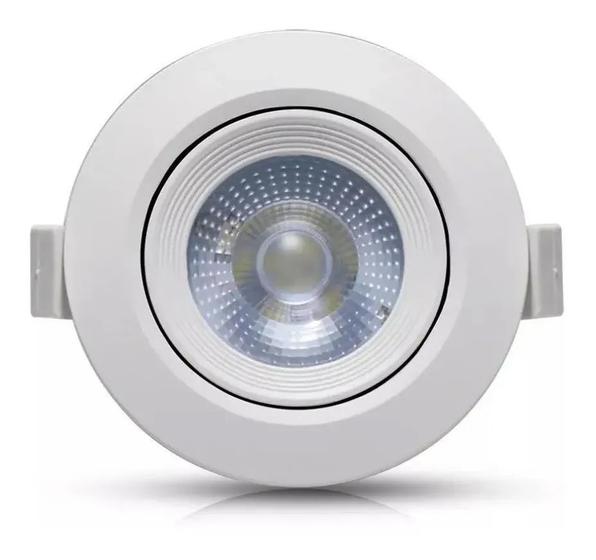 Imagem de Spot Led Direcionável REDONDO 3W Branco Frio 6000K