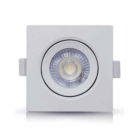 Imagem de Spot LED Embutido 3W SMD Quadrado 6000K Frio CTB