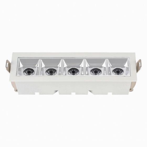 Imagem de Spot Led Embutir Point 10W 3000K 680Lm Retangular Branco Eletrorastro