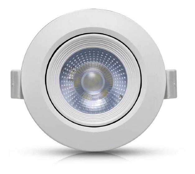 Imagem de Spot Led Embutir Redondo 5W 3000K Branco Quente Bivolt