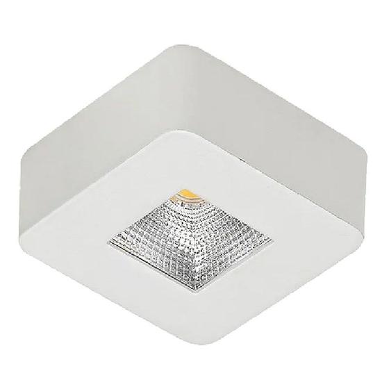 Imagem de Spot LED Mini Branco Quente 5w Quadrado Sobrepor Luminatti