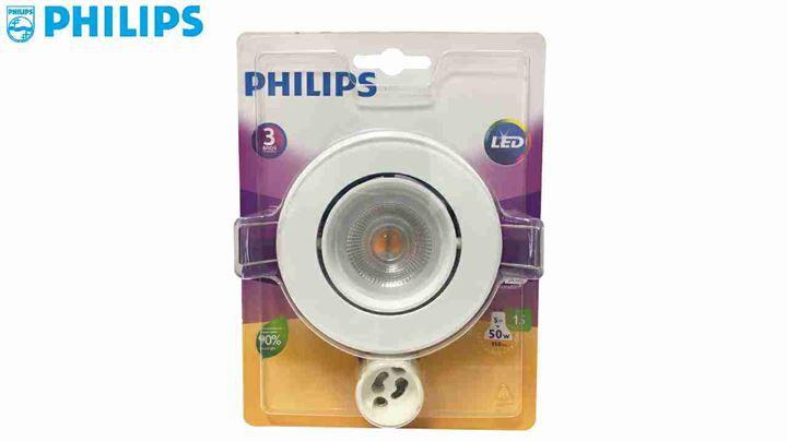 Imagem de Spot Led Philips Embutir Redendo Luz Quente 2700k 5w 375 Lumens Bivolt