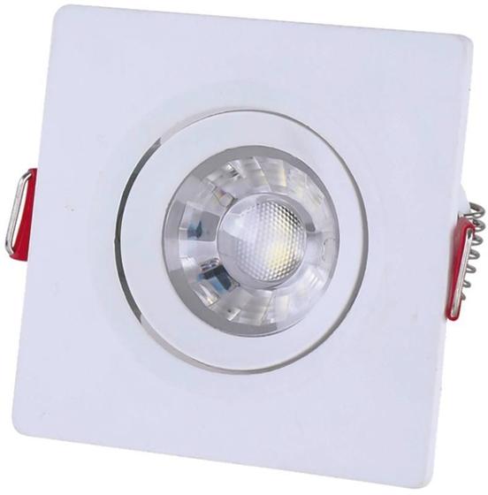 Imagem de Spot Led Quadrado 7W 6500K Branco Frio Tramontina 58021/655