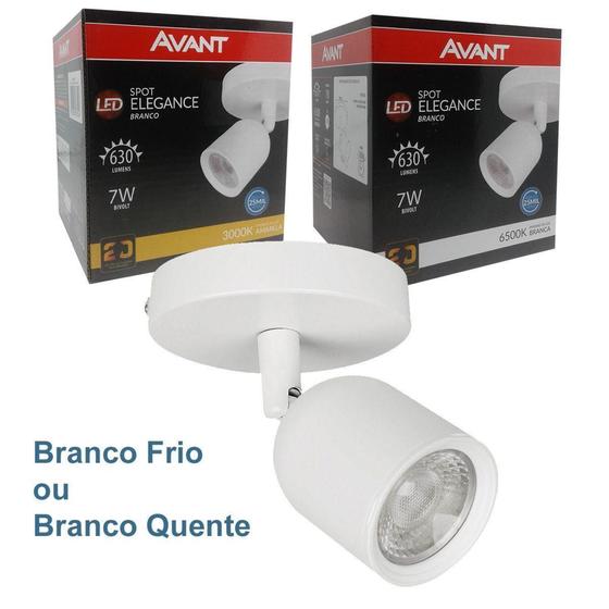 Imagem de Spot Led Sobrepor 7w Elegance Branco Avant