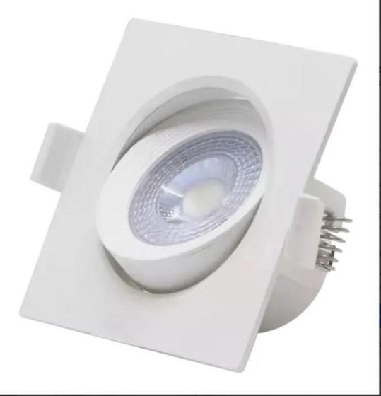 Imagem de Spot Luminaria Led Direcionavel Quadrado 3W 6500K Bivolt - Galaxy