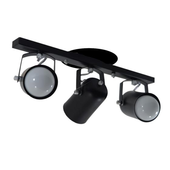 Spot No Trilho Para 03 Lâmpadas - Preto - Branco - Escovado - Cobre Menor preço em Spot No Trilho Para 03 Lâmpadas - Preto - Branco - Escovado - Cobre