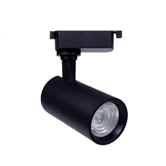 Imagem de Spot Para Trilho Led 12W Branco Frio Bivolt Preto Delis